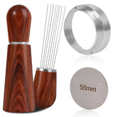 Reoszeank WDT tool with wooden handles for even bed distribution