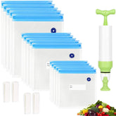 Repinsta reusable sous vide bags in three sizes for flexible cooking and storage