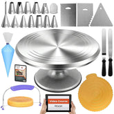 RFAQK rotating cake turntable stand for smooth icing and even decoration.