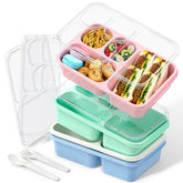 RGNEIN large-capacity bento box with four compartments and secure lid for meals on the go.