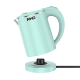 RHD 0.5L small portable electric kettle green top view showing compact design for travel