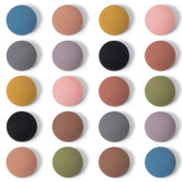 Rhinocats matte hemisphere fridge magnets in colors brighten any surface.