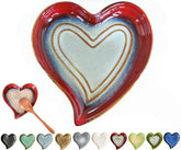 Rhobtyne heart-shaped spoon rest on stove top keeps counters tidy while cooking.