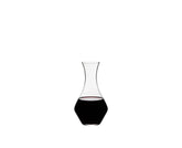 RIEDEL Cabernet Decanter pour demonstrates secure grip for elegant serving.