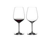 Riedel Extreme Cabernet diamond glass enhances structure for New World reds.