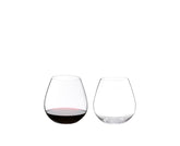 Riedel O Pinot/Nebbiolo tumbler side view showing stemless form for casual use