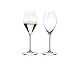 Riedel Performance Champagne Glass 2-pack for elegant home celebrations with sparkling wine.