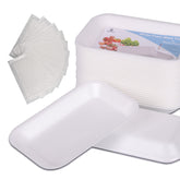 RIKICACA white styrofoam meat trays 25-piece pack ready for display and storage