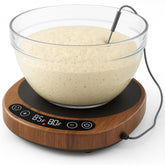 Risecret Pro 2026 proofing base top view highlighting its wide 6.5-inch surface for large bowls.