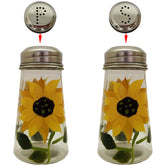 Ritadeshop sunflower salt shaker with hand-painted details adds cheerful charm to every table.