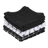 Ritz premium cotton terry check dish cloths for absorbent surface drying.