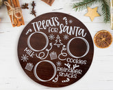 Rmeosye Santa cookie plate tray shows festive design for Christmas cookies
