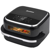 Roaaee pizza oven front view showing compact design for busy kitchens