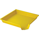 Rockler Easy Sorter Funnel Tray in bright yellow for quick small-part sorting