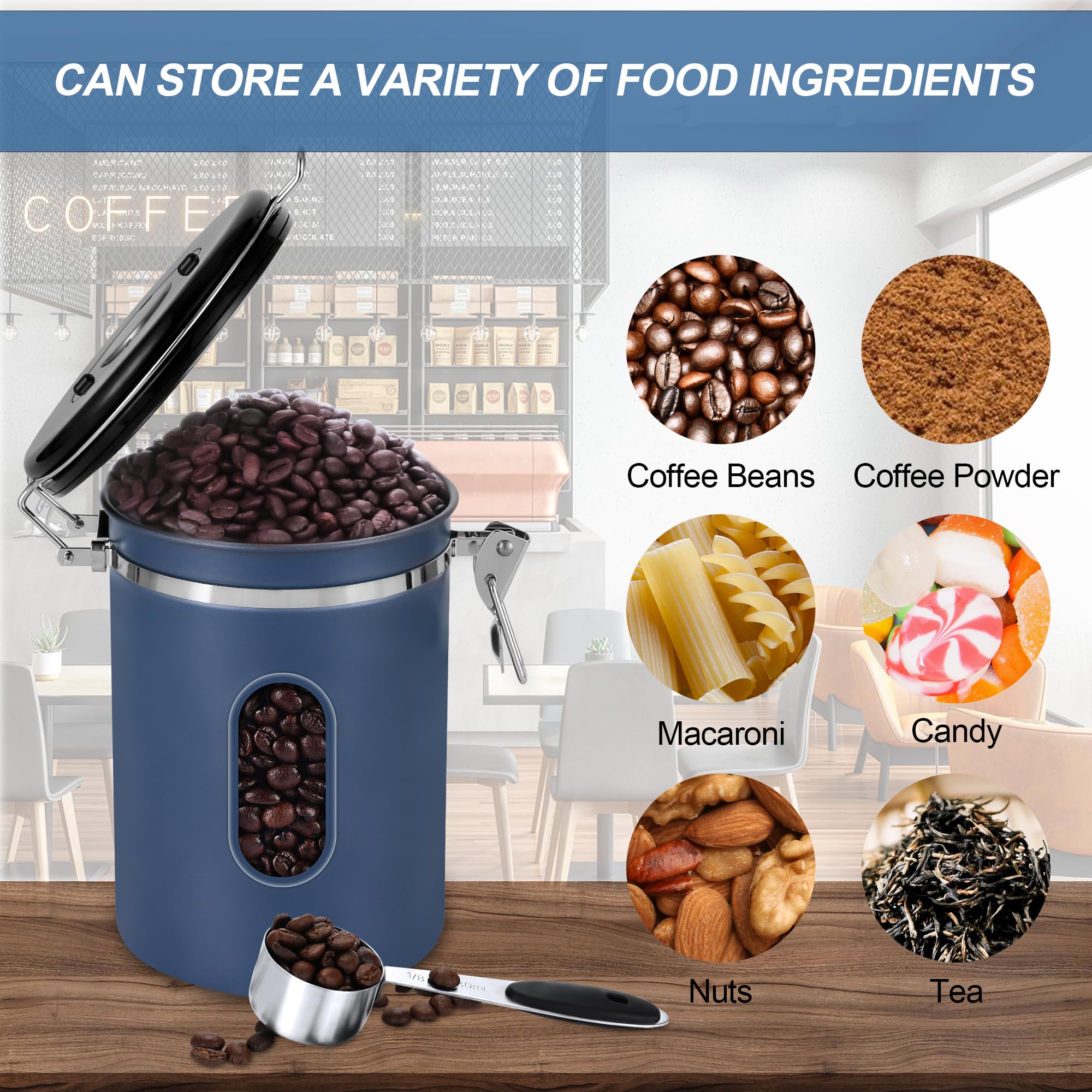 ROCKY&CHAO stainless steel body blocks light and moisture for flavor retention