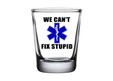 Rogue River Tactical star of life shot glass for EMS gifts and parties.