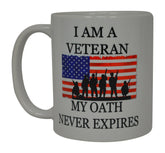 Rogue River Tactical veteran mug with USA flag, ideal for daily coffee moments