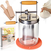Roman Ventures Dazey butter churner jar for easy homemade butter