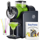 Roman Ventures slushie machine front view, compact home-use design for frozen drinks.