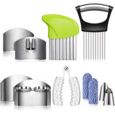 Romooa finger guard set protects fingers during knife slicing for safer handling