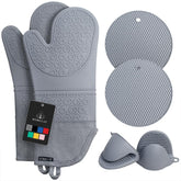 Rorecay 15-inch oven mitts shield hands and forearms during baking