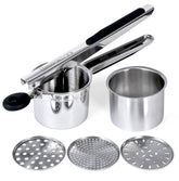 Rorence potato ricer stainless steel body delivers smooth mash quickly