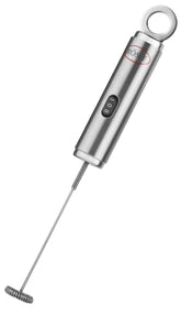 Rösle 12961 stainless frother with round handle for rich, creamy milk foam