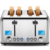 Roter Mond Countdown toaster front view with sleek stainless steel design for modern kitchens