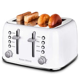 Roter Mond 4-slice wide-slot toaster ideal for bagels and thick breads.