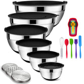 Rottay 7qt mixing bowl with lid for organized prep and storage