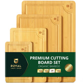 ROYAL CRAFT WOOD XL cutting board on counter for large prep tasks