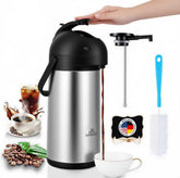 Royal Genuss airpot dispenser 74oz pump keeps hot coffee ready for gatherings