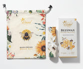 Royal Kitchen beeswax-lined bread bag front view preserves crust and soft interior.