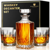 Royal Reserve whiskey decanter 24oz presents aroma-rich pours in lead-free crystal.