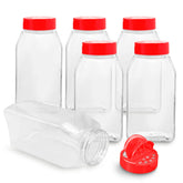RoyalHouse 6-pack 32 oz spice jars with red caps for organized pantry storage.