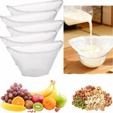 RQAMRCU large bowl-shaped nylon cheese cloth bag ideal for smooth nut milk.