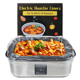 RSSCIIIUL electric roaster liners close-up showing durable material for easy cleanup.
