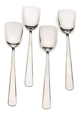 RSVP International ice cream spoons with large handle for easier scooping.