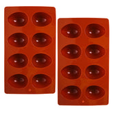 Rthjsfj 8-cavity Easter egg mold for chocolate eggs with easy release