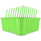 Rtteri glitter 16oz cup with lid and straw for spill-free party beverages.