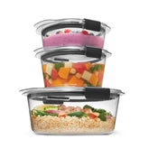 Rubbermaid Brilliance round 2.17-cup container with lid for leftovers and meal prep