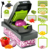 RüK 10-in-1 chopper assembly showcases compact all in one prep station for easy meals