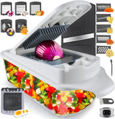 RüK 22-in-1 blade set enables quick, clean cuts for diverse prep tasks.