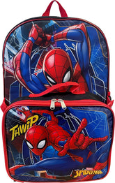 Ruz Spider-Man backpack front view showing durable build and bold print for kids