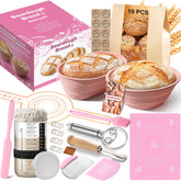 RYTOXILO sourdough starter kit contents laid out for quick setup and baking inspiration.