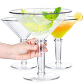 SAIAOKJ 48oz Giant Martini Glass in clear plastic for striking centerpieces.