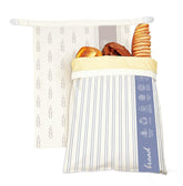 Saicefe beeswax bread bag with a closed closure preserves fresh bread.