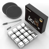SAICOOS stainless steel whiskey stones cooling a drink without dilution.