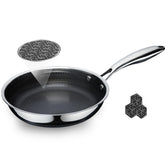 SAKAMOSH 8-inch nonstick pan with ceramic coating for easy release and healthier meals.
