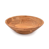 Samhita acacia bowl top view highlights warm natural grain for table decor